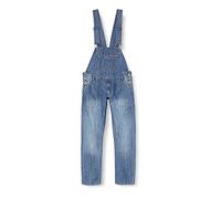 Enzo Men's EZD390 VEN Denim Dungarees Overalls, Light Stonewash, 38