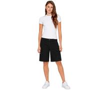Enzo Pantalones Cortos Cargo Mujer Cintura Media Denim Negro Azul Piedra