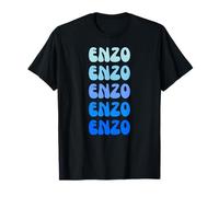 Enzo Retro Name Stack Design Camiseta