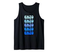 Enzo Retro Name Stack Design Camiseta sin Mangas