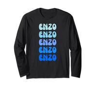 Enzo Retro Name Stack Design Manga Larga