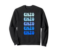 Enzo Retro Name Stack Design Sudadera