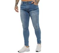 Enzo Vaqueros Pitillo Hombre Delgado Elástico Flex Pantalones Algodón GB Tallas