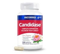 Enzymedica Candidasa, enzimas para un apoyo de limpieza suave para hombres y mujeres, mezclado para la salud intestinal y del microbioma con celulasa y proteasa, 120 unidades