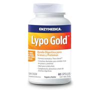 Enzymedica, Lypo Gold, Fórmula Enzimática, Reduce los Gases y la Hinchazón, Indicada para una dieta Keto, Mejora la Absorción de Nutrientes, Sin Gluten, Sin Lácteos, Vegano, 60 Cápsulas