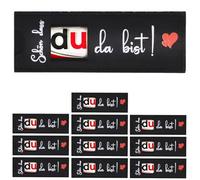 EOAMGO 10pcs Regalos de agradecimiento - para Chocolate doble, Merece un gran agradecimiento, Gracias merece regalos para envasado cubierta fieltro Barra de chocolate Regalo (Corazón)