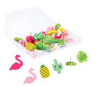 EOAMGO 30 chinchetas con Forma de pájaro en Llamas y Cactus, Bonitas chinchetas Decorativas para tableros de Corcho, mapas del Mundo, Escuela, hogar y Oficina.