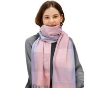 EOAMGO Sciarpa Donna Inverno, Sciarpa Invernale Fazzoletto Da Collo Donna Accogliente, Sciarpa Quadrata Oversize A Quadri In Cotone (65 * 180 CM) (Rosa)