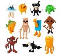 EOAMGO Tung Sahur Brainrot Tralala - Juego de 8 figuras italianas para adultos, decoración de oficina, divertido tiburón, cocodrilo, mono, regalo de culto (11)