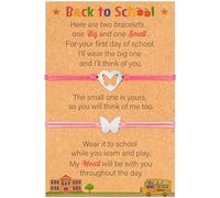 EOBOH 2 accesorios de mariposa rosa para el regreso a clases para mamá y yo