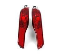 Eofooq Carcasa la luz trasera Antiniebla Parachoques Trasero Lámpara Advertencia Reflectante Roja Sin Bombilla Para Jeep Para Cherokee 2014-2018 Cubierta luz trasera Carcasa transparente(1 Pair)