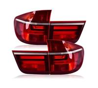 Eofooq Carcasa la luz trasera Para X5 E70 2007-2013 Rojo Traseras Para LED Lámpara Freno Trasero Señal Giro Accesorios Antiniebla Cubierta luz trasera Carcasa transparente
