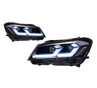 Eofooq delanteros Un Par Faros Delanteros LED Para X3 F25 2010 2011 2012 2013 Faros Delanteros Luces Proyector Señal DRL Accesorios Para Automóviles Faros principal(RHD,Xenon A)