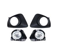 Eofooq Luces antiniebla Faros Antiniebla Para Mazda 2 Para Demio Hatchback 2007-2010 Incluye Marco Cubierta Bisel Y Capó Conjunto Lámpara Antiniebla(One set)