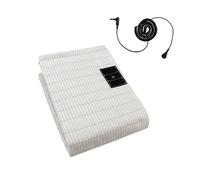 EOHELGRO Sábanas de conexión a Tierra para Cama tamaño Queen, sábana encimera conductiva con Fibra Plateada y algodón orgánico para un Mejor sueño (Blanco, 60 x 80 Pulgadas)