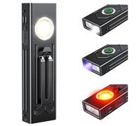 EOIWUY Linternas LED Alta Potencia, 4 en 1 Enfoque/UV/COB Inundación