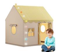 Eoixuqba 120×105×128cm Tienda para Niños Interior Tienda De Campaña para Niños Tiendas De Campaña Castillo Casita Infantil Tela De Juegos con 2 Puertas Y 4 Ventanas, Cabañas
