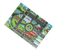 Eoixuqba Alfombra de Coche para niños,Alfombras de Coche para niños | Alfombra de Juegos de Carretera | Alfombra Antideslizante para niños con Mapa de Carreteras de la Ciudad, para Sala de Juegos,