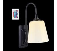 Eoixuqba Apliques de pared con pilas | Ajustable LED 16 colores Mando a distancia, LED de pared para dormitorio | Para dormitorio, salón, oficina, apartamento hotel restaurante bar casa