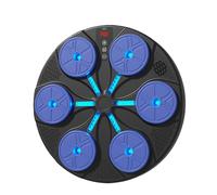 Eoixuqba - Máquina de boxeo musical | Dispositivo de entrenamiento con 8 modos - con aparato de boxeo musical de pared RGB para adultos, para entrenamiento de fitness y deportes hombres mujeres casa