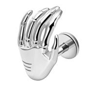 Eoixuqba Pendientes de Cráneo,Pendientes De Mano Con Calavera Halloween - Accesorios Góticos en Forma de Mano para Mujeres y Jóvenes de Estudio Uso Diario Hogar Viajes Disfraces Fiestas