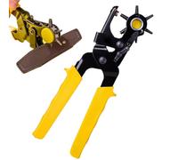 Eoixuqba Punzón Para Cuero,Alicate De Perforación De Uso Intensivo Y Ergonómico | Perforador De Collares De Perros Y Cinturones De Cuero - Sillas de Montar, Tela, Proyectos del Hogar, Pasatiempos,
