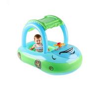 Eoixuqba PVC Flotadores para Bebés Flotador Bebe con Sombrilla flotadors Hinchable para Piscina Flotadors Bebe Inflable Juguete De Flotación En Forma De Coche Inflable con Sombrilla