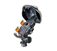 Eoixuqba Soporte De Teléfono para Moto | Base Antivibración con Sombrero | Soporte teléfono Bicicleta - para Carretera De Montaña, Navegación, Turismo, Desplazamientos, Autopista Y Ciudad