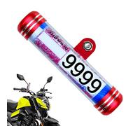 Eoixuqba Tubo portadocumentos para motocicleta, tubo de registro para motocicleta - Soporte de registro de remolque impermeable - Marco cilíndrico seguro del soporte del disco de impuestos impermeable