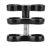 EOJDDPA Aleación de Aluminio Mini Mariposa Bola Clip Luces de Buceo Abrazadera Adaptador Montaje para SJ CAM cámaras de acción Negro 6,2 cm