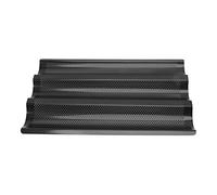 EOJDDPA Bandeja para Bandeja para Hornear Pan Francés Acero Inoxidable Forma de U Calentamiento Uniforme Diseño Perforado Recubrimiento Antiadherente para Panaderos de Cocina Caseros