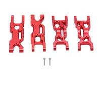 EOJDDPA Brazos de suspensión Inferior Delanteros y Traseros de Aluminio RC, Piezas de actualización de Alto Rendimiento, duraderos, reemplazo Directo para Losi MiniT 2.0 2WD 1/18 RC (Roja)
