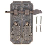 EOJDDPA Cabinet Faceplate Brass Material Bronze Auspicious Bat Pattern Retro Chinese Cabinet Handles for Wardrobes and Dressers