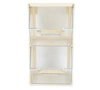 EOJDDPA Caja de Almacenamiento de Bolsas de Té Organizador de Gran Capacidad con Divisores para Café Bolsas de Té y Cápsulas Espacioso Contenedor de Almacenamiento de Escritorio con (Blanco)