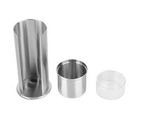 EOJDDPA Caja de almacenamiento de hisopos de algodón de acero inoxidable, organizador de maquillaje duradero de primera calidad para almohadillas de algodón, hisopos, estuches de