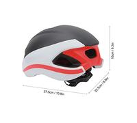 EOJDDPA Casco de Bicicleta de montaña ABS de Espuma EPS Resistente a Impactos con 7 Puertos de ventilación (Negro Blanco)