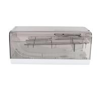 EOJDDPA Contenedor de almacenamiento de huevos, soporte para huevos con ruedas, organizador para refrigerador, almacenamiento en puerta lateral, gran capacidad, material PP de grado (Gris lujoso)