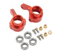 EOJDDPA Copa de dirección de Aluminio RC, Nudillos de dirección universales, Piezas de actualización duraderas de Alta Resistencia para WPL B14 B24 MN D90 D91 1/16 RC Cars 2 Piezas (Roja)