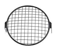 EOJDDPA Cubierta de parrilla para faro de motocicleta, protector de lente de estilo Retro de hierro de para Cruiser Chopper Cafe Racer de 6,5 pulgadas de diámetro, color negro (Rejilla cuadrada)