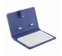 EOJDDPA Funda con Tapa para Teclado inalámbrico Bluetooth Universal con Soporte para teléfonos iOS Android Compatible con teléfonos Inteligentes de 4,5 a 6,8 Pulgadas Exterior Protector (Azul)