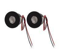 EOJDDPA Mini Spotlight LED empotrado pequeño 15 grados 1 vatio 80lm Alto brillo Gabinete Gabinete Gabinete Examen de joyería Iluminación Aluminio 30x20 mm 2pcs
