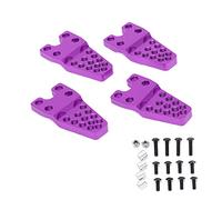 EOJDDPA Soporte de Ajuste de aleación de Aluminio para Montaje RC, 4 Piezas, Duradero y Resistente, Accesorios de Montaje de Choque para simulación de Escalada de 1/8 1/10, salpicadero de (Violeta)