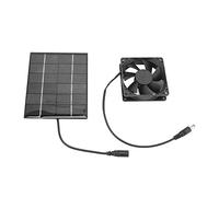 EOJDDPA Ventilador de escape con Panel Solar, herramienta de refrigeración con energía Solar para invernadero, cobertizo, gallinero, casa para mascotas, polisilicio, 13,5x11cm