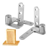 Eojpdji Bisagra Pivote para Puertas de | 2 Piezas Bisagra Pivote de Alta Resistencia para | Accesorios de Eje Acero Inoxidable Herrajes para Librería | para Hogar Armario Cobertizo