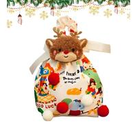 Eojpdji Bolsitas De Golosinas Navideñas - Detalles para Fiestas Bolsa de Envoltura | Bolsas Navideñas para Golosinas | para Chocolates, Nueces, Gominolas, Juguetes Pequeños, Piruletas, Galletas