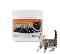 Eojpdji Champú para Gatos - Crema Limpiadora Desengrasante para Mascotas,500g Champú Hidratante en Crema para Gatitos para Aseo Diario e Higiene de Barbilla Negra Cola y Orejas en Rutina de Baño para