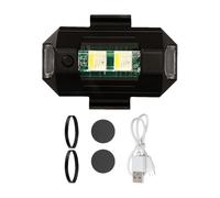 Eojpdji Iluminación para Motocicleta, Iluminación De Señal De Advertencia Recargable, Luces de Neon para Moto, para uso en Camión, Scooter, Tractor, Carretera, Calle, Conducción durante la Noche,