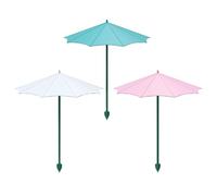 Eojpdji Juego de 3 parasoles para plantas en macetas al aire libre, sombrilla para macetas de , para exteriores, jardín, terraza, patio, balcón, jardinería, cama de flores para casa y