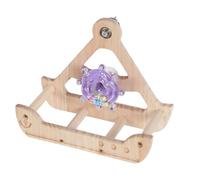 Eojpdji Juguete Posadero para Aves | de Madera Mecedor - Juguetes para Aves Y Pájaros | para Mascotas Colibríes Juego Ejercicio Escalada Forrajeo Y Enriquecimiento Ambiental