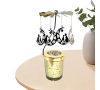 Eojpdji Portavelas Giratorio, Portavelas Giratorio - Candelabro Arcángel Carrusel | Carrusel de candelabro, portavelas para decoración de Vacaciones en el hogar